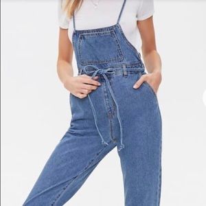 F21 Denim Overalls